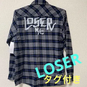 LOSER machne 체크 긴팔 셔츠