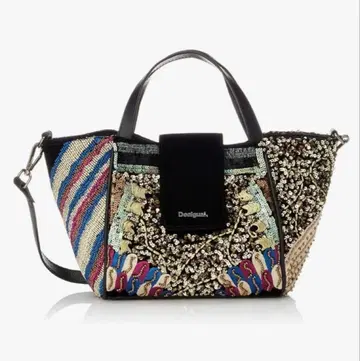 Desigual/디자인 숄더백 자수 비즈 백