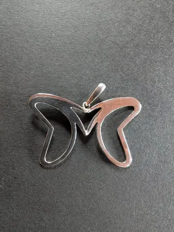 사과 토끼 디자인 목걸이 925 실버