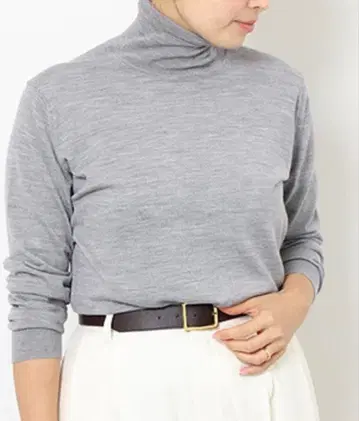 익명 두지엠 클라세 FF30 터틀넥 니트 풀오버 그레이