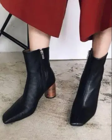 ameri vintage wood 서클 힐 부츠