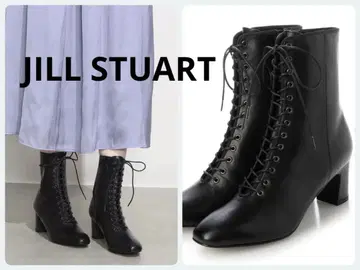 질스튜어트 레이스업 숏부츠 (블랙)