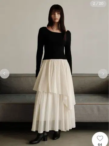 니트 도킹 원피스