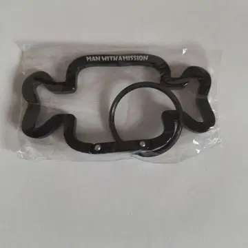 MAN WITH A MISSION 고기 모양 카라비너 블랙