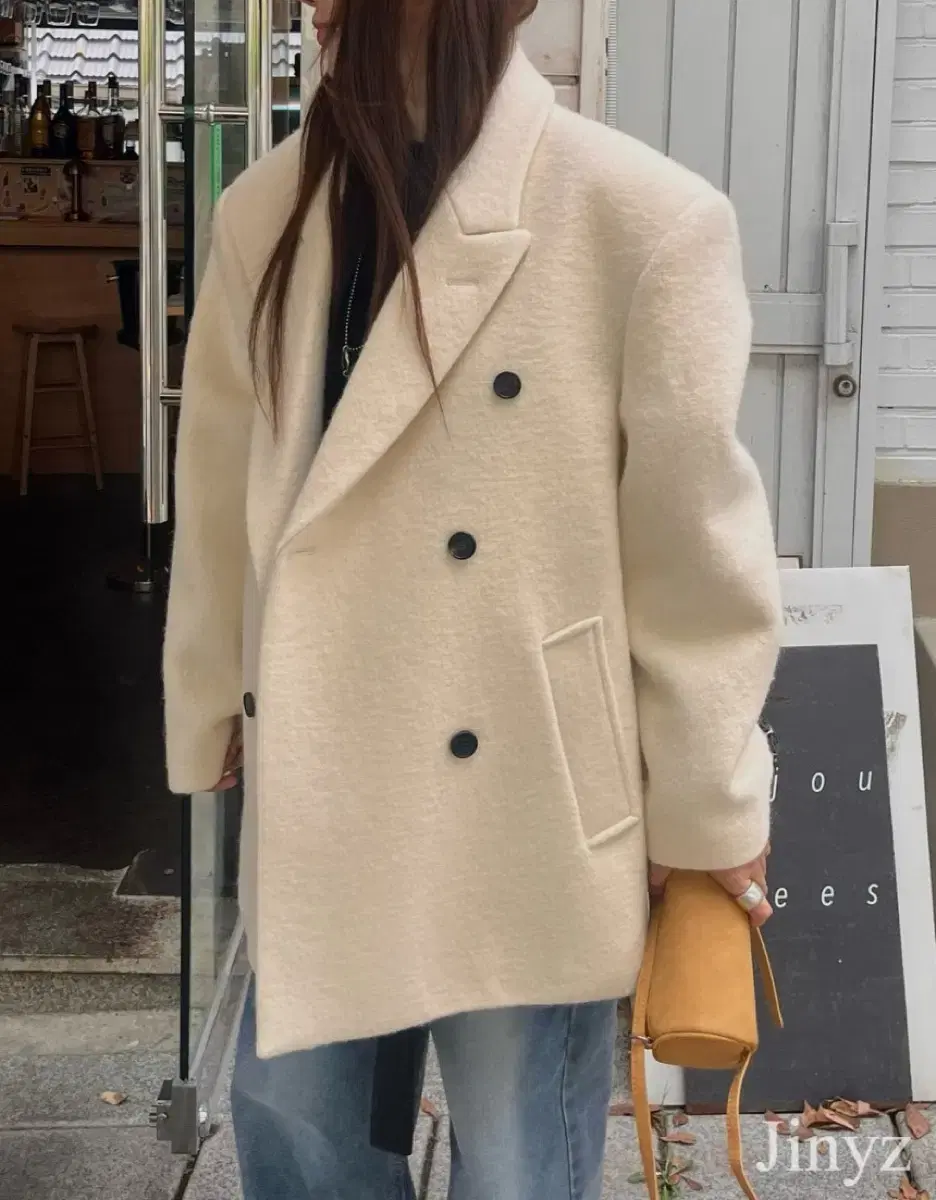 [New Product] Dongdaemun Night Market Wholesale Tag MADE Alpaca Coat Ivory