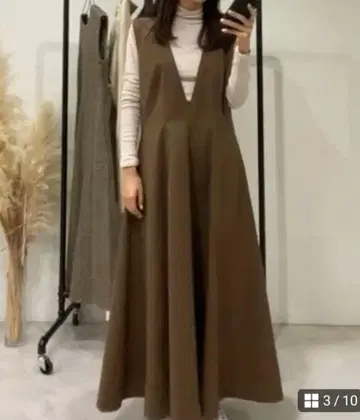 [ 미사용 새상품 ] BASEMENT online 롱 원피스