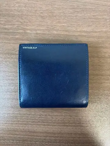 빈티지 리바이벌 프로덕션스 작은 세로형 지갑 네이비