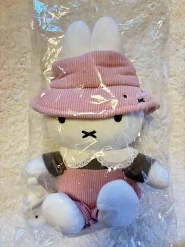 미피 스타일 유라쿠초 한정판 핑크 코듀로이 미피 봉제 인형