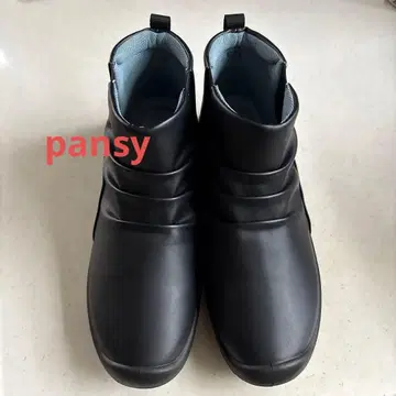 새상품 [pansy] 팬지 워킹 편한 사이드 고어 숏 부츠 24.5