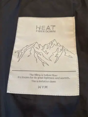 WYM HEAT 파이버 다운 자켓