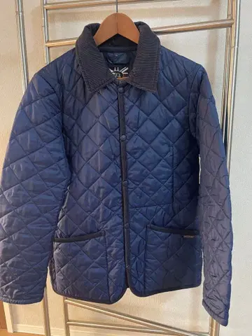 LAVENHAM 네이비 퀼팅 자켓 36