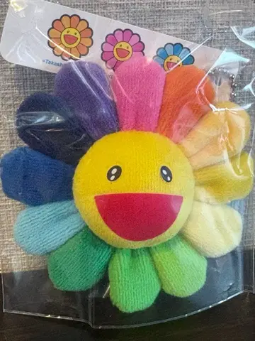 무라카미 다카시 카이카이키키 레인보우 플라워 참&키링