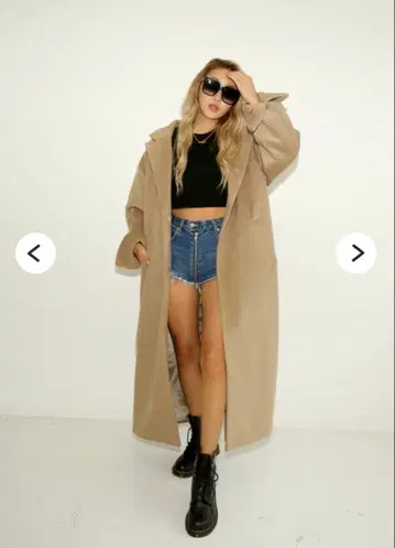 pinkyshake classy embroidery long coat