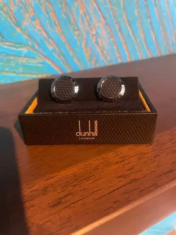 dunhill 블랙 커프스 박스 포함
