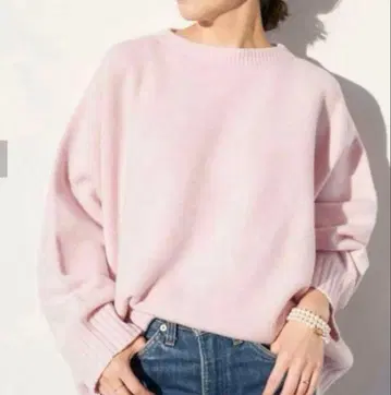 Plage 파인 울 와이드 크루 풀오버