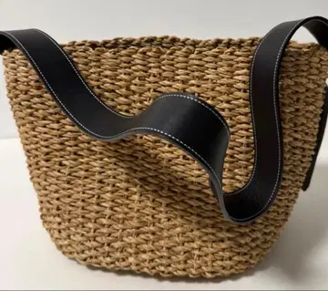 MANIERES 마니마리스 바스켓백 내추럴 블랙