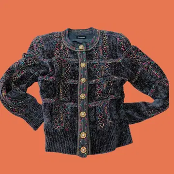 쇼와 레트로 구제 의류 컬러풀 가디건 버튼도 멋짐 크리스마스 포멀 일본