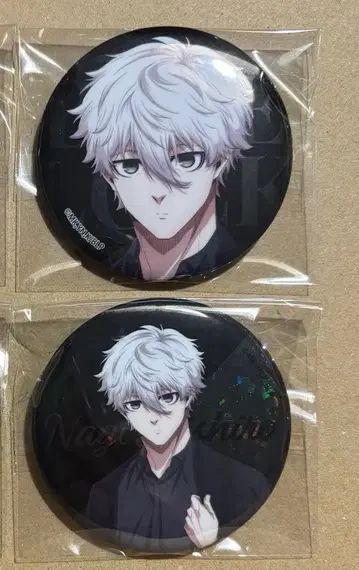 블루 록 AGF 더 캐릭터 블랙 아웃핏 캔뱃지 나기 세이시로