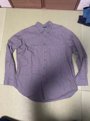 랄프 로렌 체크 셔츠 긴팔 XL