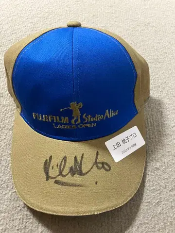 우에다 모모코 사인 포함 Studio Alice Ladies Open 캡