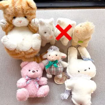 쇼와 레트로 봉제 인형 묶음 판매 6세트