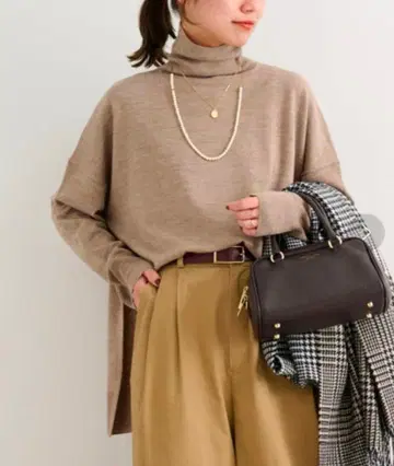 [ 레어 ] 저널 스탠다드 BiellaYarn 와이드 터틀넥