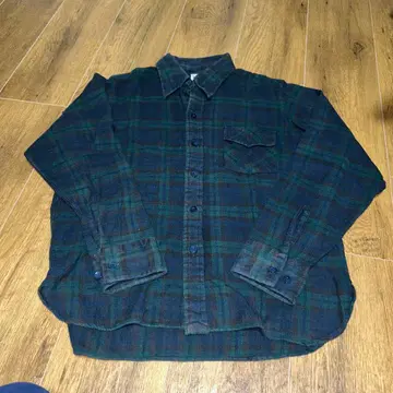 south 2 west 8 플란넬 셔츠 다크 그린 체크