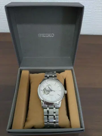 SEIKO 프레사지 자동 와인딩 손목시계 실버
