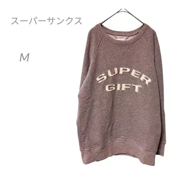 SUPER THANKS 스웨트 셔츠 슈퍼 땡스 M 트레이닝복
