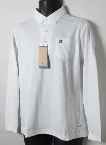 새상품 먼싱웨어 골프 선스크린 긴팔 피케 셔츠/L/화이트