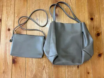 SHIPS 그레이 숄더백 서브백 포함