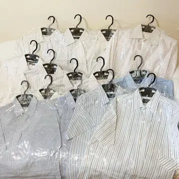 반팔 긴팔 와이셔츠 남성용 묶음 판매 13점 L 사이즈