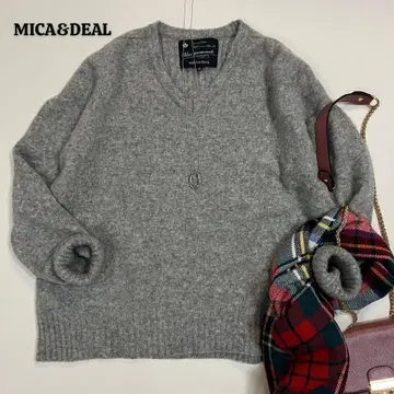 마이카&딜 MMN 풀오버 니트 울 100% 그레이