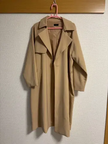 베이지 롱 코트 apart by lowrys