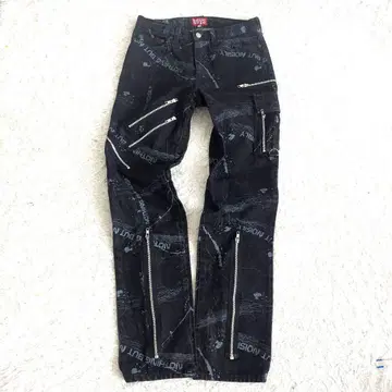 Ba-tsu 본지티 데님 팬츠 펑크 y2k Gimmick