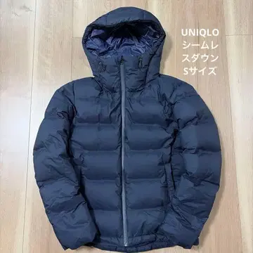 [새상품급] UNIQLO 심리스 다운 남성용 S 사이즈 네이비