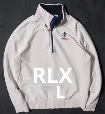 RLX 랄프 로렌 골프 하프 지퍼 자켓 화이트 L