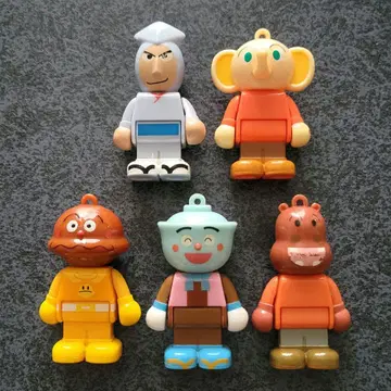 호빵맨 블록 라보 스윙 피규어 5종 세트