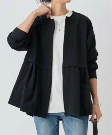 [새상품] BEARDSLEY 비어즐리 절개 턱 블루종/블랙