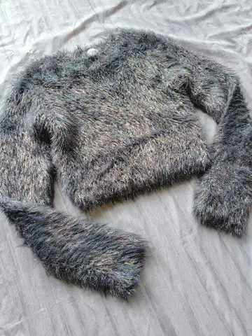 무스보레 musubore 페더 얀 라메 니트 F