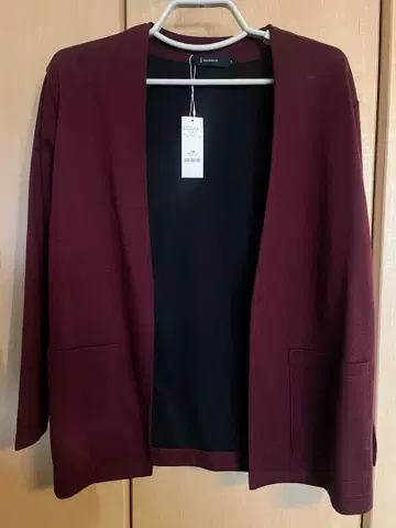 RAGEBLUE 버건디 가디건