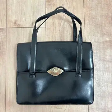 발리 천연 가죽 빈티지 핸드백 블랙