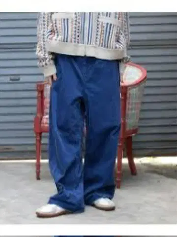 [니코앤드] 호니콜 커브 팬츠 파랑 블루 코듀로이