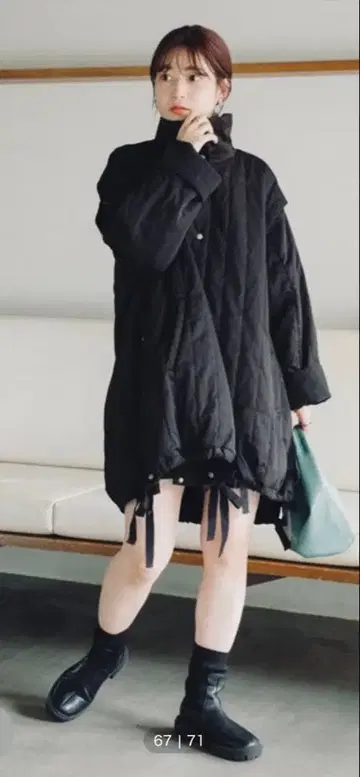 kastane 퀼팅 리버서블 미들 코트 사이즈 1