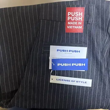 푸시 푸시 스트라이프 패턴 데님