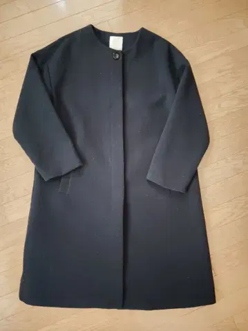 네이비 롱 코트 월드