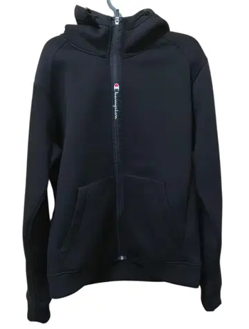 [ 새상품급 ] Champion 랩 에어 지퍼 후드티 L 블랙