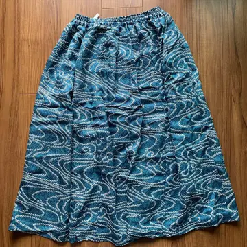 순수 실크 시보리 겉옷 리메이크 스커트