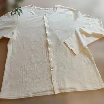 미사용 요건 레일 가디건 모 100%