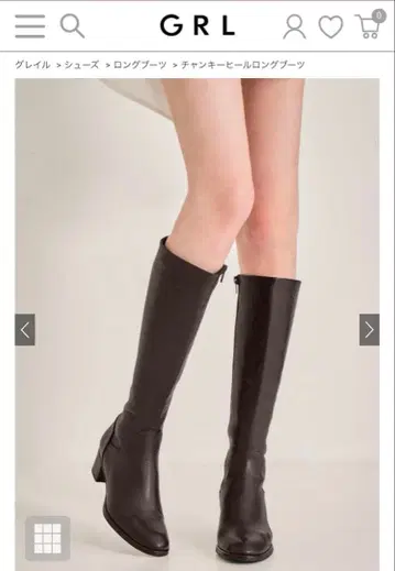 청키힐 롱 부츠[zr801] 블랙&브라운